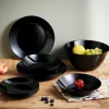 Plato Llano Zelie Negro 25cm
