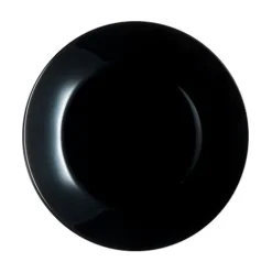 Plato Llano Zelie Negro 25cm