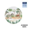 Plato Postre 20cm Sauvage Melamina Mate La Med