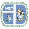 Plato Rectangular Dividido Bluey