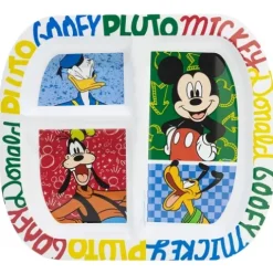 Plato Rectangular Dividido Mickey Has Fun