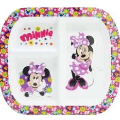 Plato Rectangular Dividido Minnie Bold Florals