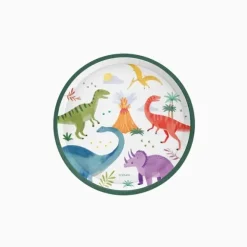 Platos Cartón Baby Dinos 17cm