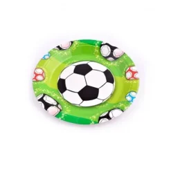 Platos Cartón Fútbol 23cm