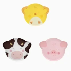 Platos Cartón Granja Surt 22,5cm