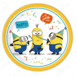 Platos Cartón Minions 23cm