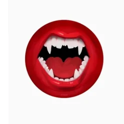 Platos Cartón Vampiro Colmillos 17cm