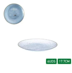 Platos Deco Premium Reutilizable Rugo 6pcs