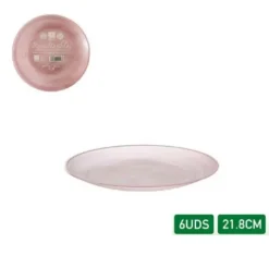 Platos Deco Premium Reutilizable Ruti 6pcs
