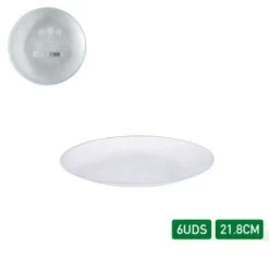 Platos Deco Premium Reutilizable Ruti 6pcs