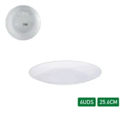 Platos Deco Premium Reutilizable Ruti 6pcs
