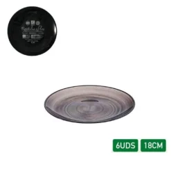 Platos Deco Premium Reutilizable Ruti 6pcs