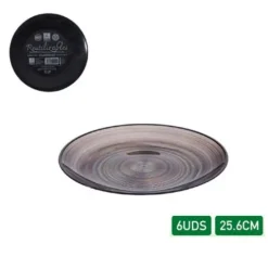 Platos Deco Premium Reutilizable Ruti 6pcs