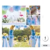 Pompón Decorativo Tul Azul 30cm