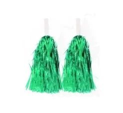 Pompones Animadora Brillo Verde