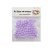 Pompones de Manualidad Lila 1cm ±70pcs
