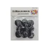 Pompones de Manualidad Negro 3cm ±9pcs