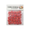 Pompones de Manualidad Rojo 2cm ±25pcs