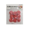 Pompones de Manualidad Rojo 3cm ±9pcs