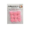 Pompones de Manualidad Rosado Amaranto 3cm ±9pcs