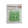 Pompones de Manualidad Verde 3cm ±9pcs
