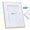 Portafoto DM Blanco Filo Plata 9×13