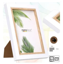 Portafoto DM Blanco Madera 9×13