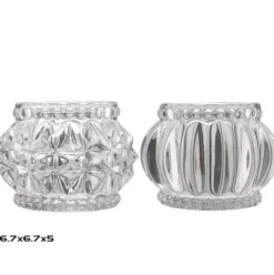 Portavelas Cristal Lucena 6,7x5cm