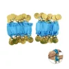 Pulsera De Monedas Azul 2pcs