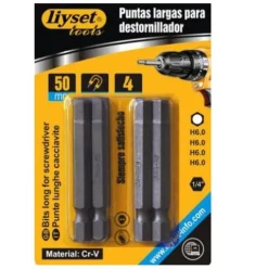 Puntas Para Destornillador Hexagonal H6x50mm