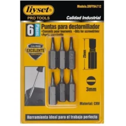 Puntas Para Destornillador Plano 3x25mm