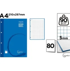 Recambio A4 90g/m2 80H