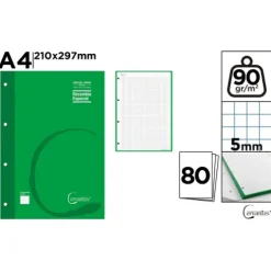 Recambio A4 90g/m2 80H