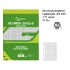 Recambio A4 90g/m2 100H Cuadrícula 3MM