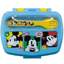 Sandwichera con Cubiertos Mickey Mouse Fun-Tastic