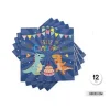 Servilletas Feliz Cumple Dinos 33x33cm