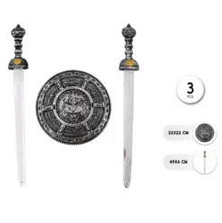 Set Caballero 2 Espadas y Escudo