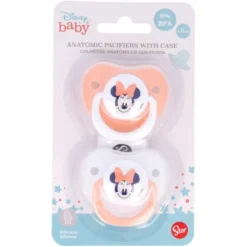 Set 2 Chupetes Tetina Anatómica +6M «MINNIE INDIGO DREAMS»
