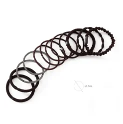 Set Coleteros Gomas Marrón 12pcs