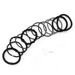 Set Coleteros Gomas Negro 12pcs