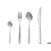 Set de 16 Cubiertos de Acero Inoxidable
