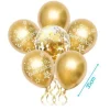 Set de Globos Confeti Oro 6pcs