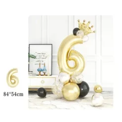 Set de Globos Dorado 18pcs
