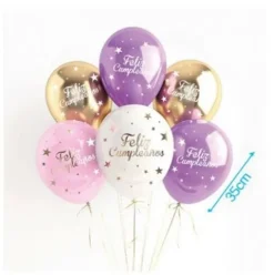 Set de Globos Lila 6pcs