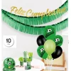 Set Globos con Guirnalda Flecos Futbol 10pcs