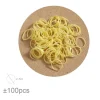 Set Gomas Elásticas Amarillo 100pcs