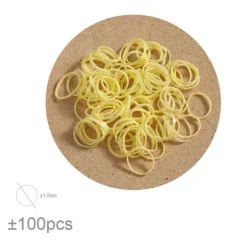 Set Gomas Elásticas Amarillo 100pcs