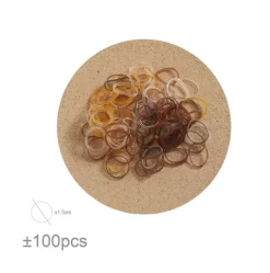Set Gomas Elásticas Marrones 100pcs