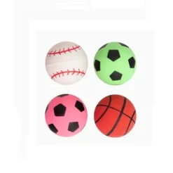 Set 4 Juguetitos Para Piñata Pelotas Deporte 2.7cm