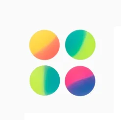 Set 4 Juguetitos Para Piñata Pelotas Neón 3cm